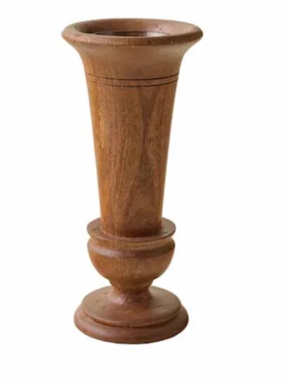 NWT Magnolia Finn Wood Vase Large